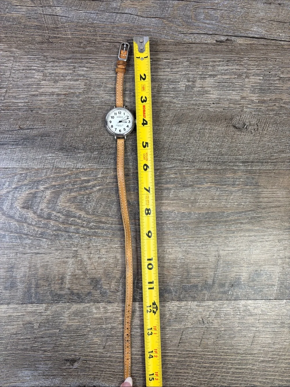Shinola The Birdy 34mm Argonite-775 White Dial Leather Watch Women’s